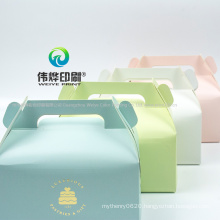 Cheap Custom Printing Cupcake Handle Paper Cake Gift Packaging Box